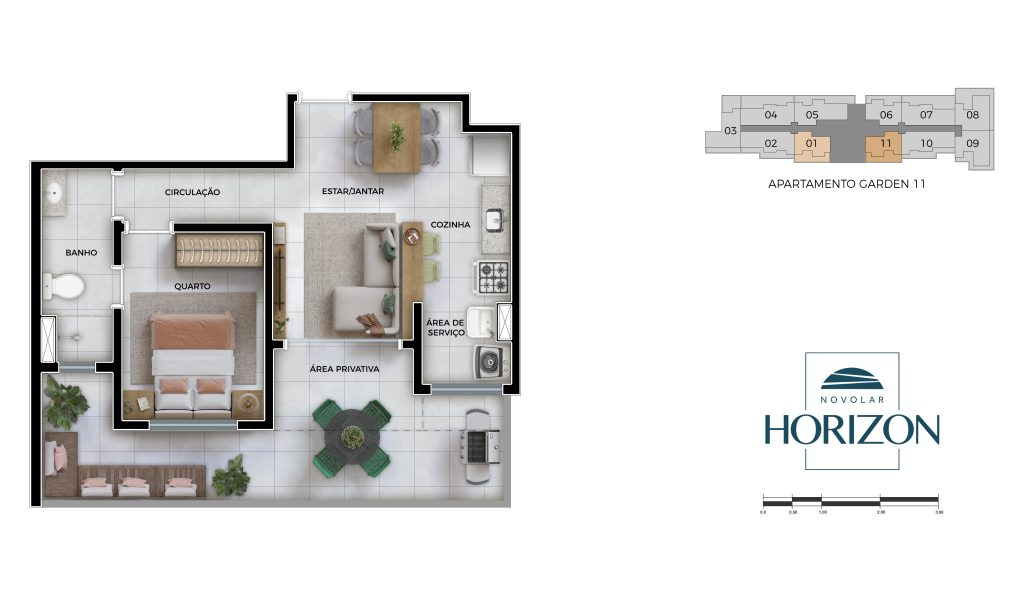 Playground NOVOLAR HORIZON - Apartamento 2 quartos serrano bh