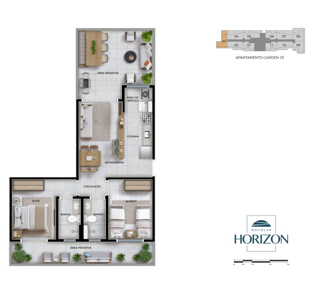 Banheiro NOVOLAR HORIZON - Apartamento 2 quartos serrano bh