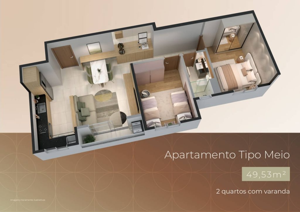 Cozinha planejada Exclusive Diamante - Apartamento 2 quartos eldorado contagem