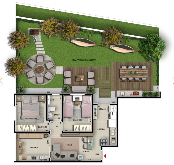 Área de lazer RENAULT ISTAMBUL - Apartamento 2 quartos sao damiao vespasiano