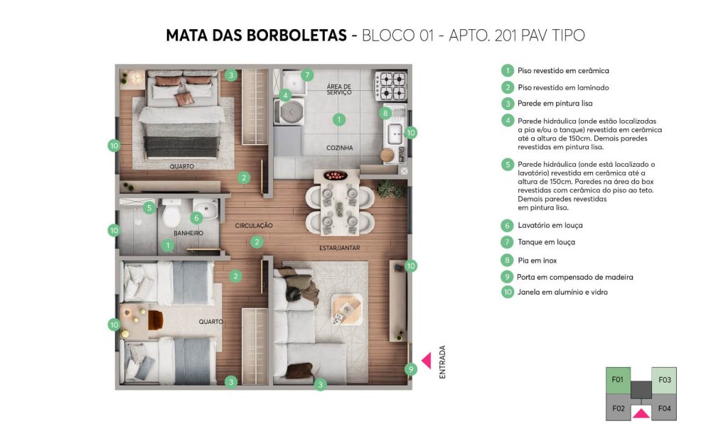 Fachada RESIDENCIAL MATA DAS BORBOLETAS - Apartamento 2 quartos tres barras contagem