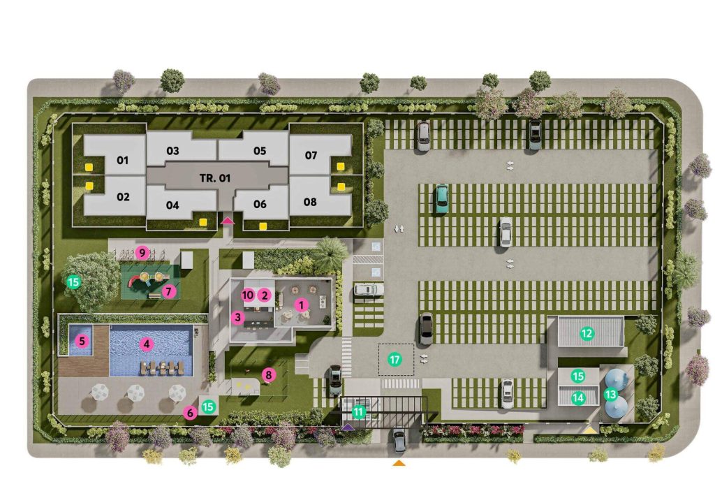 Área de lazer VILLA FIORI - Apartamento 2 quartos alipio melo bh