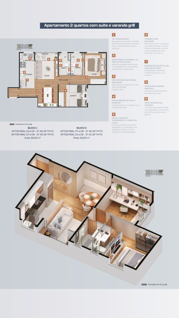 Banheiro ALTO FLORENÇA - Apartamento 2 quartos gloria bh