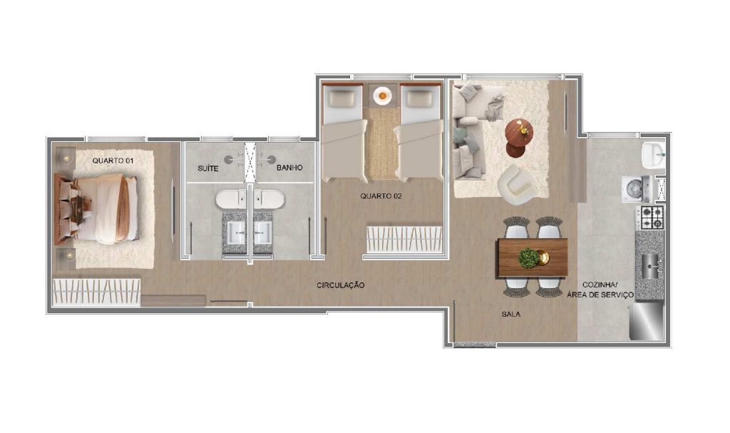 Fachada JARDINS RESIDENCE - Apartamento 2 quartos sao joaquim contagem