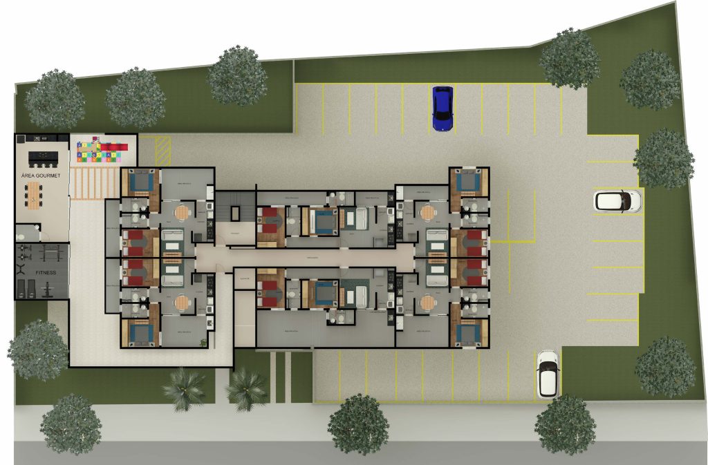 Suíte principal VERSATO RESIDENCE - Apartamento 2 quartos castelo bh