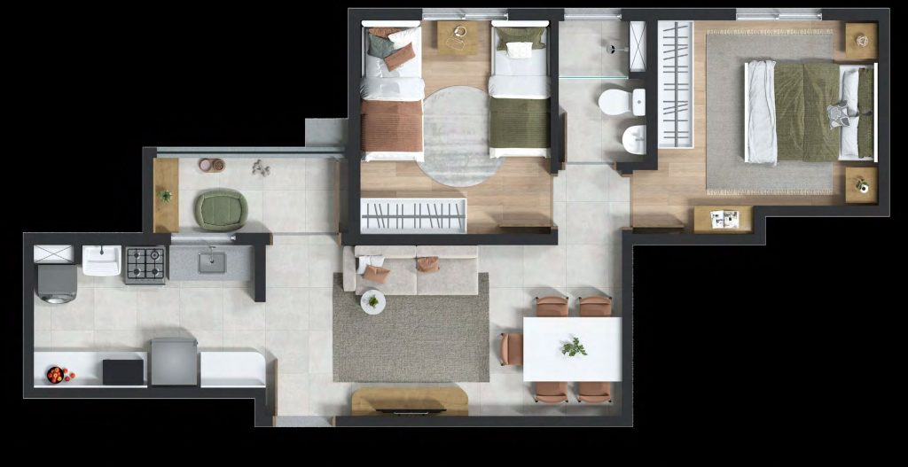 Playground Arco do Triunfo - Apartamento 2 quartos planalto bh