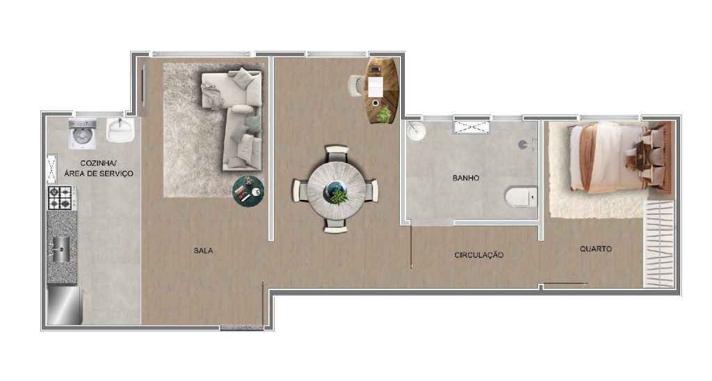 JARDINS RESIDENCE - Apartamento 2 quartos sao joaquim contagem