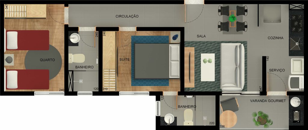 Vista da varanda VERSATO RESIDENCE - Apartamento 2 quartos castelo bh