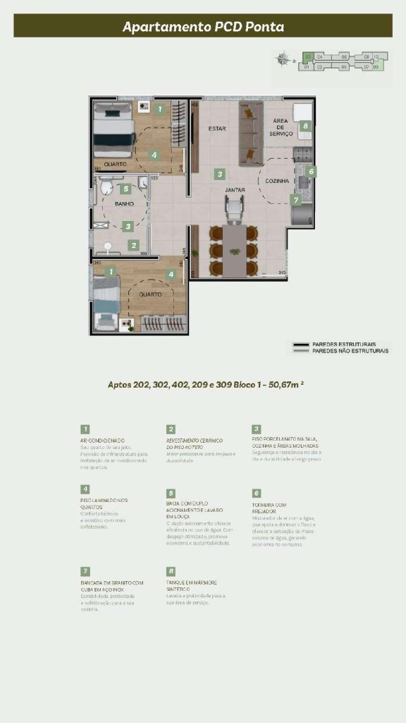 Piscina EXCLUSIVE BON VIVANT - Apartamento 2 quartos santa amelia bh