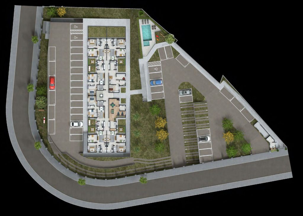 Planta do apartamento Arco do Triunfo - Apartamento 2 quartos planalto bh