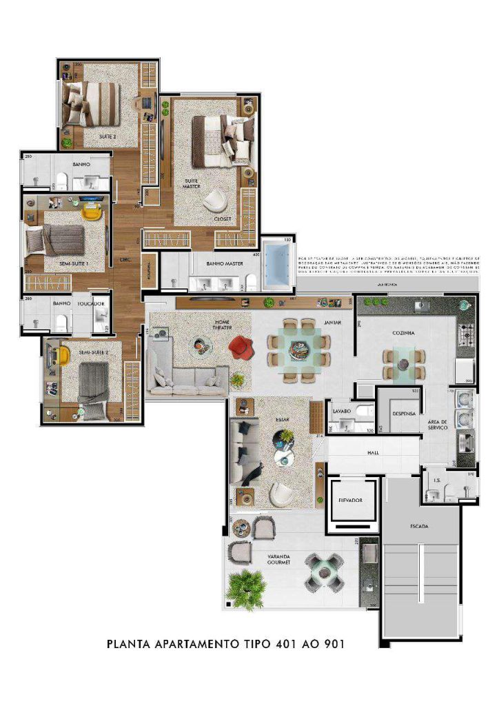 Sala de estar PAUL GALGUIN - Apartamento 4 quartos castelo bh