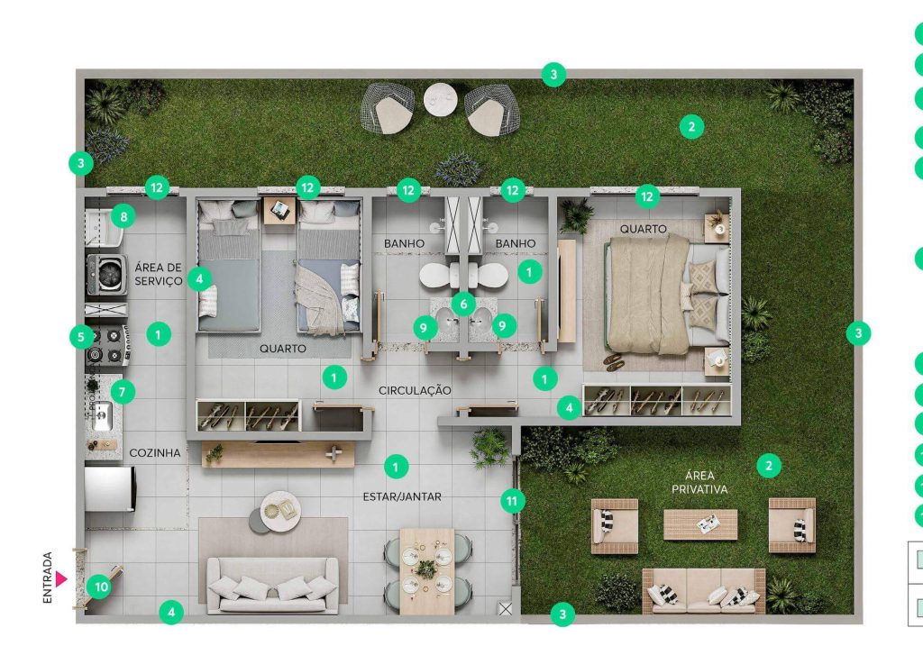VILLA FIORI - Apartamento 2 quartos alipio melo bh