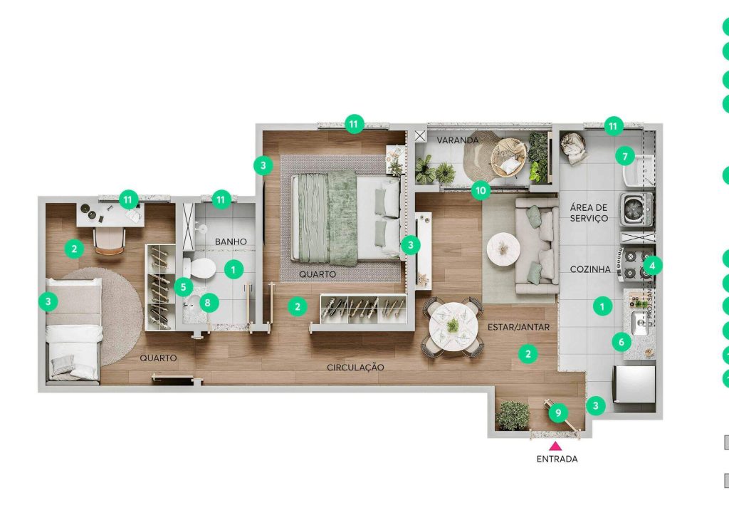 Vista da varanda VILLA FIORI - Apartamento 2 quartos alipio melo bh