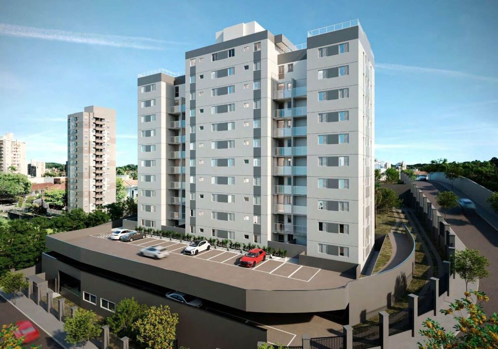 Perspectiva ilustrada Arco do Triunfo - Apartamento 2 quartos planalto bh