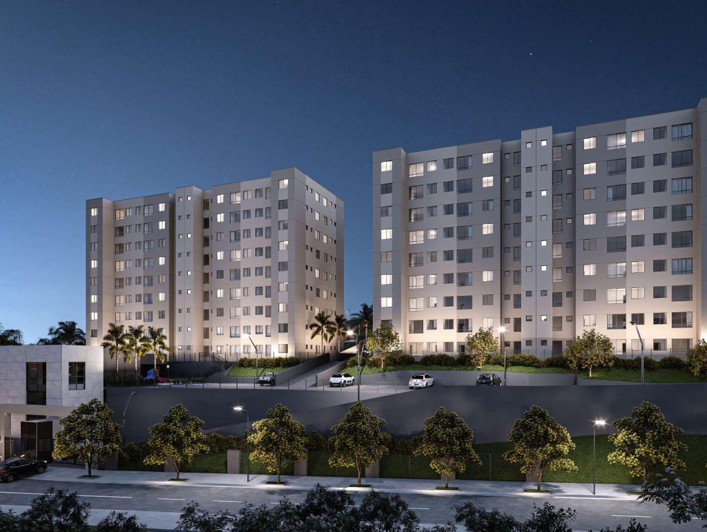 Planta humanizada MIRANTE ESTORIL - Apartamento 2 quartos buritis bh