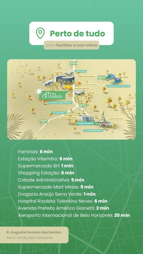 Planta do apartamento Belo Oasis - Apartamento 2 quartos serra verde bh