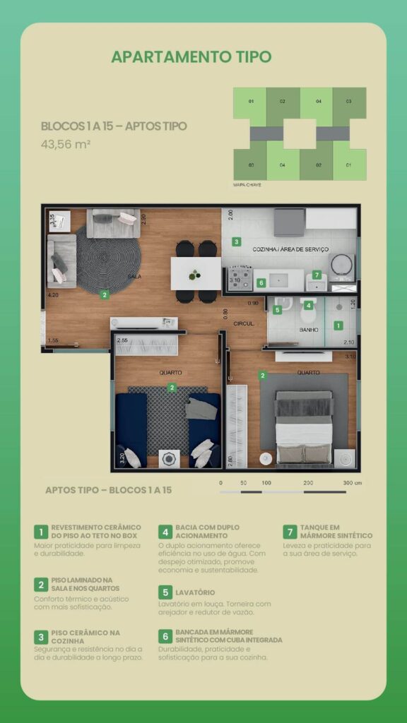 Espaço gourmet Belo Oasis - Apartamento 2 quartos serra verde bh