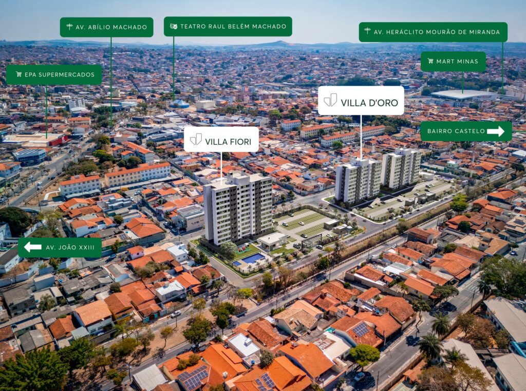 Vista aérea - Villa D'Oro - Apartamento 2 quartos no Alípio de Melo, BH