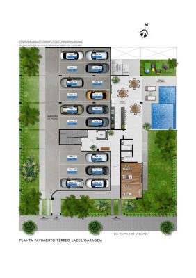 Hall de entrada CAMILLE CLAUDEL - Apartamento 2 quartos castelo bh