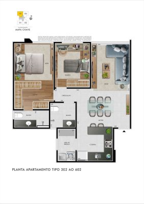 Academia CAMILLE CLAUDEL - Apartamento 2 quartos castelo bh