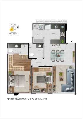 Salão de festas CAMILLE CLAUDEL - Apartamento 2 quartos castelo bh
