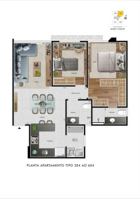 Playground CAMILLE CLAUDEL - Apartamento 2 quartos castelo bh
