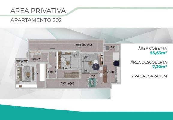 Privativa 2 quartos Liberty Santa Mônica