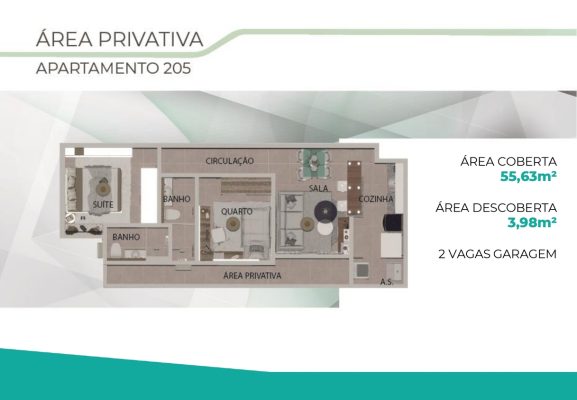 Privativa 2 quartos Liberty Santa Mônica