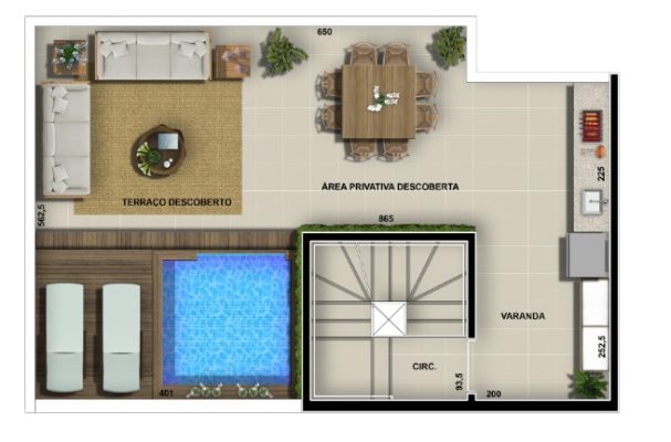 Acabamento RENAULT CHICAGO - Apartamento 2 quartos sao cosme vespasiano