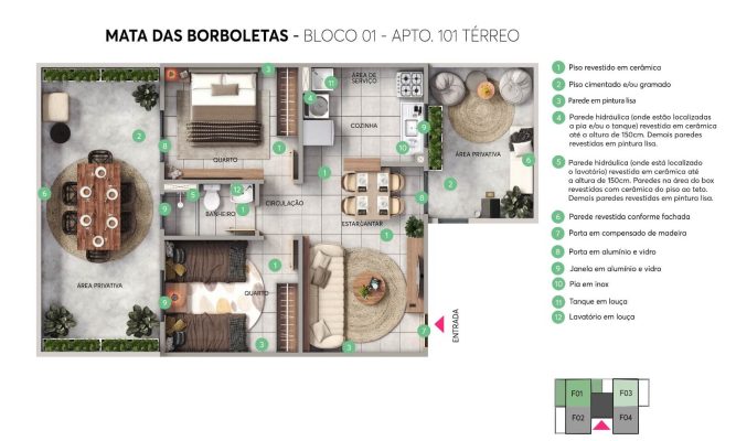 RESIDENCIAL MATA DAS BORBOLETAS - Apartamento 2 quartos tres barras contagem