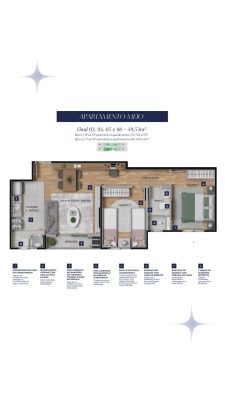 Cozinha planejada EXCLUSIVE SAFIRA - Apartamento 2 quartos fonte grande contagem