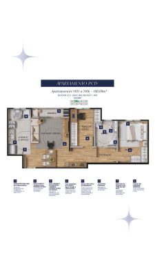 Sala de estar EXCLUSIVE SAFIRA - Apartamento 2 quartos fonte grande contagem