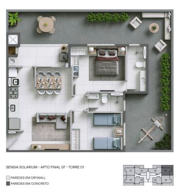 Vista da varanda SENSIA SOLARIUM - Apartamento 2 quartos cabral contagem