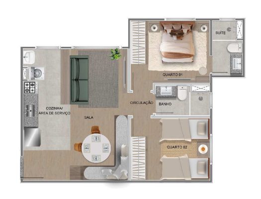 Área de lazer JARDINS RESIDENCE - Apartamento 2 quartos sao joaquim contagem