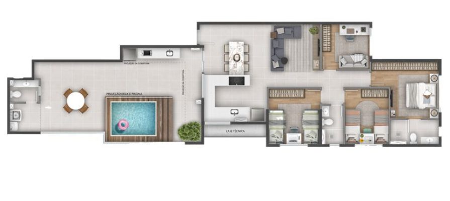 Área de lazer SENSIA SERRA - Apartamento 2 quartos serra bh