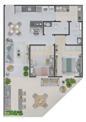 Piscina EDIFÍCIO TORONTO - Apartamento 2 quartos planalto bh