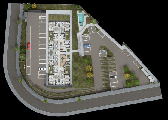 Planta do apartamento Arco do Triunfo - Apartamento 2 quartos planalto bh