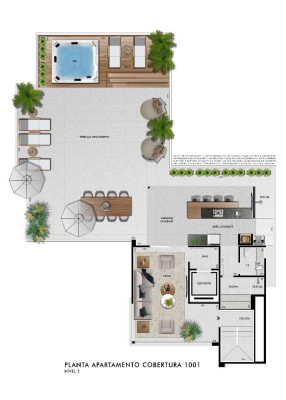 Planta do apartamento PAUL GALGUIN - Apartamento 4 quartos castelo bh