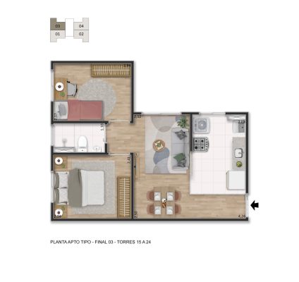 Fachada GRAN VIC PRISMA - Apartamento 2 quartos jequitiba vespasiano